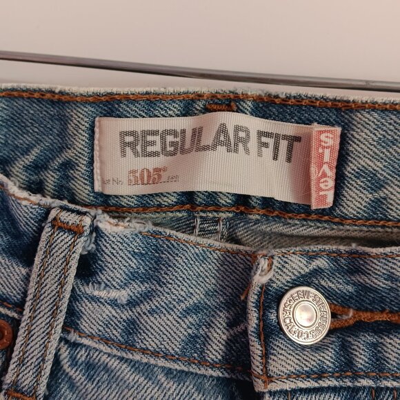 MEN'S LEVI'S RED TAG 505 FADED DISTRESSED JEANS  33 X 30 - Picture 11 of 11